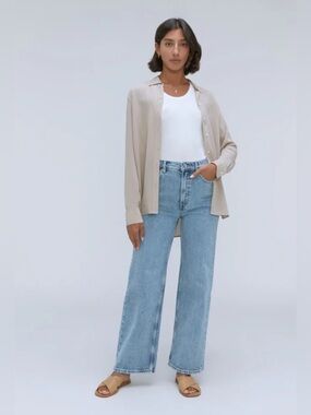 Everlane THE WAY-HIGH® SAILOR JEAN in Salt Water Size 28